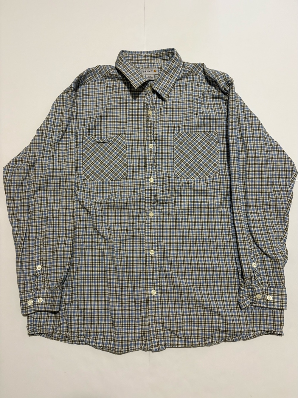 Carhartt Plaid Long Sleeve Button Up Shirt XXL